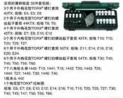 達(dá)威力梅花型TORX套筒套裝1/4;3/8;1/2" 98810908  