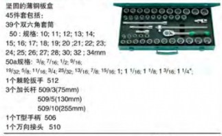 達威力套筒套裝1/2"  96030140