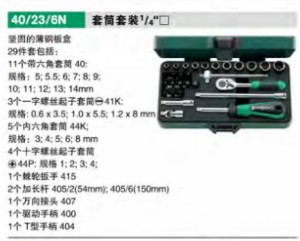 達威力套筒套裝1/4