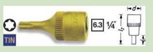 哈蔡特TORX螺絲刀套筒8502-T 40